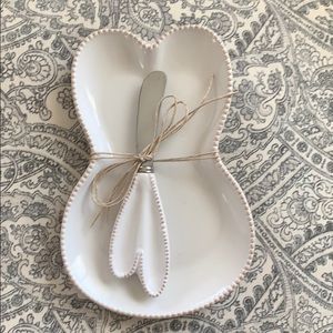 Bunny Plate and matching knife!